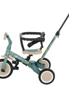 Petite&Mars Tricicleta pentru copii PetiteMars Turbo Dino Park editie limitata 5 in 1 multifunctionala cu maner de ghidaj roti din cauciuc greutate admisa 25 kg 1.5-5 ani