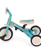 Petite&Mars Tricicleta pentru copii PetiteMars Turbo Dino Park editie limitata 5 in 1 multifunctionala cu maner de ghidaj roti din cauciuc greutate admisa 25 kg 1.5-5 ani