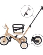 Petite&Mars Tricicleta pentru copii PetiteMars Turbo Llama Vibes editie limitata 5 in 1 multifunctionala cu maner de ghidaj roti din cauciuc greutate admisa 25 kg 1.5-5 ani