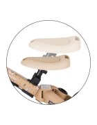Petite&Mars Tricicleta pentru copii PetiteMars Turbo Llama Vibes editie limitata 5 in 1 multifunctionala cu maner de ghidaj roti din cauciuc greutate admisa 25 kg 1.5-5 ani