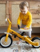 Petite&Mars Tricicleta pentru copii PetiteMars Turbo Llama Vibes editie limitata 5 in 1 multifunctionala cu maner de ghidaj roti din cauciuc greutate admisa 25 kg 1.5-5 ani