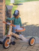 Petite&Mars Tricicleta pentru copii PetiteMars Turbo Llama Vibes editie limitata 5 in 1 multifunctionala cu maner de ghidaj roti din cauciuc greutate admisa 25 kg 1.5-5 ani