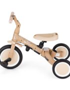 Petite&Mars Tricicleta pentru copii PetiteMars Turbo Llama Vibes editie limitata 5 in 1 multifunctionala cu maner de ghidaj roti din cauciuc greutate admisa 25 kg 1.5-5 ani