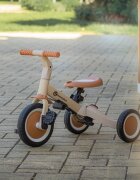 Petite&Mars Tricicleta pentru copii PetiteMars Turbo Ocean Blue 5 in 1 Multifunctionala Vehicul de impins Bicicleta cufara pedale Cu maner de ghidaj Detasabil Roti din cauciuc Pana la 25 kg 1.5-5 ani