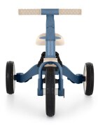 Petite&Mars Tricicleta pentru copii PetiteMars Turbo Ocean Blue 5 in 1 Multifunctionala Vehicul de impins Bicicleta cufara pedale Cu maner de ghidaj Detasabil Roti din cauciuc Pana la 25 kg 1.5-5 ani