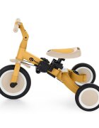 Petite&Mars Tricicleta pentru copii PetiteMars Turbo Ocru 5 in 1 Multifunctionala Vehicul de impins Bicicleta cufara pedale Cu maner de ghidaj Detasabil Roti din cauciuc Pana la 25 kg 1.5-5 ani