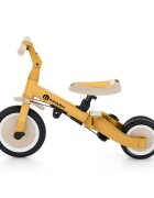 Petite&Mars Tricicleta pentru copii PetiteMars Turbo Ocru 5 in 1 Multifunctionala Vehicul de impins Bicicleta cufara pedale Cu maner de ghidaj Detasabil Roti din cauciuc Pana la 25 kg 1.5-5 ani