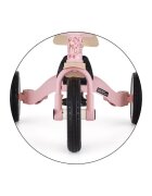 Petite&Mars Tricicleta pentru copii PetiteMars Turbo Rosy Wilderness editie limitata 5 in 1 multifunctionala cu maner de ghidaj roti din cauciuc greutate admisa 25 kg 1.5-5 ani