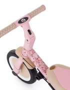 Petite&Mars Tricicleta pentru copii PetiteMars Turbo Rosy Wilderness editie limitata 5 in 1 multifunctionala cu maner de ghidaj roti din cauciuc greutate admisa 25 kg 1.5-5 ani