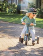 Petite&Mars Tricicleta pentru copii PetiteMars Turbo Rosy Wilderness editie limitata 5 in 1 multifunctionala cu maner de ghidaj roti din cauciuc greutate admisa 25 kg 1.5-5 ani