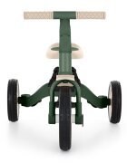 Petite&Mars Tricicleta pentru copii PetiteMars Turbo Verde 5 in 1 Multifunctionala Vehicul de impins Bicicleta cufara pedale Cu maner de ghidaj Detasabil Roti din cauciuc Pana la 25 kg 1.5-5 ani