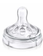 Philips Avent Pachet 2 x Tetina pentru hranire naturala Philips-Avent SCF65327 flux mediu 3 luni+