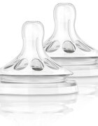 Philips Avent Pachet 2 x Tetina Philips-Avent SCF65627 pentru hrana consistenta 6+