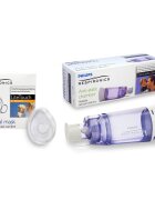 Philips Respironics Set camera de inhalare Optichamber Diamond cu masca S LiteTouch pentru copii 0-18 luni