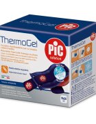 PIC SOLUTION Compresa reutilizabila ThermoGel pentru terapie caldarece 10x26 cm cu banda elastica pentru prinderefixare
