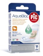 PIC SOLUTION Plasturi rezistenti la apa Aquabloc 25x72mm cu solutie antibacteriana 10buccut