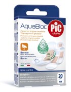 PIC SOLUTION Plasturi rezistenti la apa Aquabloc mix 4 dimensiuni cu solutie antibacteriana 20buccut