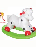 PILSAN Balansoar calut 2in1 pentru copii Rocking Horse cu roti si platforma detasabila
