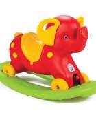 PILSAN Balansoar elefant 2 in 1 cu roti si platforma detasabila Rosu