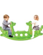 PILSAN Balansoar pentru 3 copii Dino Seesaw Green utilizare interiorexterior greutate admisa 50 kg dimensiune 140x39x58 cm
