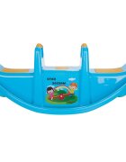 PILSAN Balansoar pentru copii Star Seesaw Blue cu manere de sustinereplastic solidrezistent la UVutilizare interiorexteriorbaza cu siguranta antirasturnare