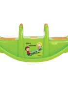 PILSAN Balansoar pentru copii Star Seesaw Green cu manere de sustinereplastic solidrezistent la UVutilizare interiorexteriorbaza cu siguranta antirasturnare