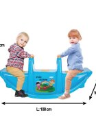 PILSAN Balansoar pentru copii Star Seesaw Yellow cu manere de sustinereplastic solidrezistent la UVutilizare interiorexteriorbaza cu siguranta antirasturnare