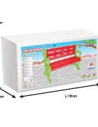 PILSAN Bancuta de gradina pentru copii Bench Redutilizare interiorexteriormargini rotunjitedimensiune 106x50x73 cm