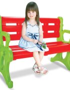PILSAN Bancuta de gradina pentru copii Bench Redutilizare interiorexteriormargini rotunjitedimensiune 106x50x73 cm