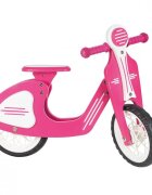 PILSAN Bicicleta copii fara pedale Retro Pink scaun reglabil in 3 pozitii sarcina maxima 30 kg de la 2 ani roti din cauciuc EVA