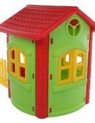 PILSAN Casuta de gradina pentru copii Magic House Green gardulet inclus utilizare interiorexteriorplastic rezistent UVdesign realistusa si ferestre functionale 112 x 172 x 131 cm