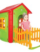 PILSAN Casuta de gradina pentru copii Magic House Green gardulet inclus utilizare interiorexteriorplastic rezistent UVdesign realistusa si ferestre functionale 112 x 172 x 131 cm