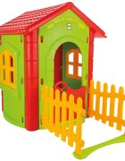 PILSAN Casuta de gradina pentru copii Magic House Green gardulet inclus utilizare interiorexteriorplastic rezistent UVdesign realistusa si ferestre functionale 112 x 172 x 131 cm