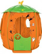 PILSAN Casuta de gradina pentru copii Pumpkin utilizare interiorexteriorplastic rezistent UVdesign realistusa si ferestre functionale