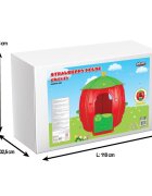PILSAN Casuta de gradina pentru copii Strawberry utilizare interiorexteriorplastic rezistent UVdesign realistusa si ferestre functionale