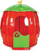 PILSAN Casuta de gradina pentru copii Strawberry utilizare interiorexteriorplastic rezistent UVdesign realistusa si ferestre functionale