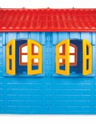 PILSAN Casuta mare de gradina pentru copii My Home Albastru 157x133x148 cm utilizare interiorexteriorplastic rezistent UVdesign realistusa si ferestre functionale