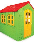PILSAN Casuta mare de gradina pentru copii My Home Verde 157x133x148 cm utilizare interiorexteriorplastic rezistent UVdesign realistusa si ferestre functionale