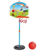PILSAN Cos de baschet Magic Basketball cu minge inclusa usor de montat si de demontat baza poate fi umpluta cu apa sau nisip dimensiune 42 x 43 x 114.5 cm