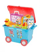 PILSAN Cutie depozitare cu maner si roti pentru jucarii BlueRed