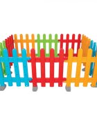 PILSAN Gardulet loc de joaca pentru copii Multi Fence Multicolor cu 10 elementemargini netede si rotunjite pliabil dimensiune element 50.5x54 cm