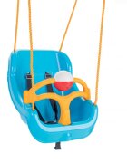 PILSAN Leagan mare pentru copii Big Swing Albastru cu bara de protectie detasabilabila cu zornaitoarecenturi de sigurantafranghie 160cm reglabilagreutate maxima suportata 100kg