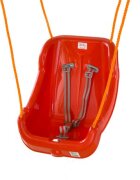 PILSAN Leagan mare pentru copii Big Swing Rosu cu bara de protectie detasabilabila cu zornaitoarecenturi de sigurantafranghie 160cm reglabilagreutate maxima suportata 100kg