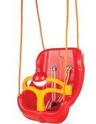PILSAN Leagan mare pentru copii Big Swing Rosu cu bara de protectie detasabilabila cu zornaitoarecenturi de sigurantafranghie 160cm reglabilagreutate maxima suportata 100kg