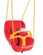 PILSAN Leagan mare pentru copii Big Swing Rosu cu bara de protectie detasabilabila cu zornaitoarecenturi de sigurantafranghie 160cm reglabilagreutate maxima suportata 100kg