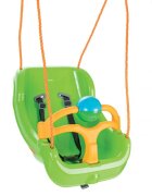 PILSAN Leagan mare pentru copii Big Swing Verde cu bara de protectie detasabilabila cu zornaitoarecenturi de sigurantafranghie 160cm reglabilagreutate maxima suportata 100kg
