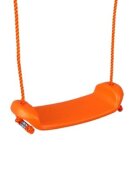 PILSAN Leagan suspendat pentru copii Orange sezut plastic rezistent corzi reglabile cu carabine metalice sarcina 35 kg