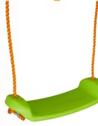 PILSAN Leagan suspendat pentru copii Verde sezut plastic rezistent corzi reglabile cu carabine metalice sarcina 35 kg