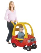 PILSAN Masinuta copii de impins Joker Car Red cu maner parental podea detasabil volan cu panou muzical recomandata copiilor intre 2 si 5 ani