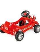 PILSAN Masinuta cu pedale pentru copii Herby Mare Rosie Miscare liniara a pedalelor Greutate maxima admisa 25 kg Design prietenos Volan cu claxon